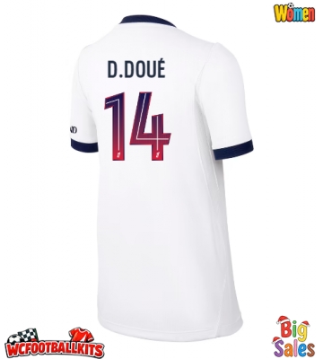 Paris Saint-Germain Desire Doue #14 Replica Away Stadium Shirt for Women 2026-27 Short Sleeve